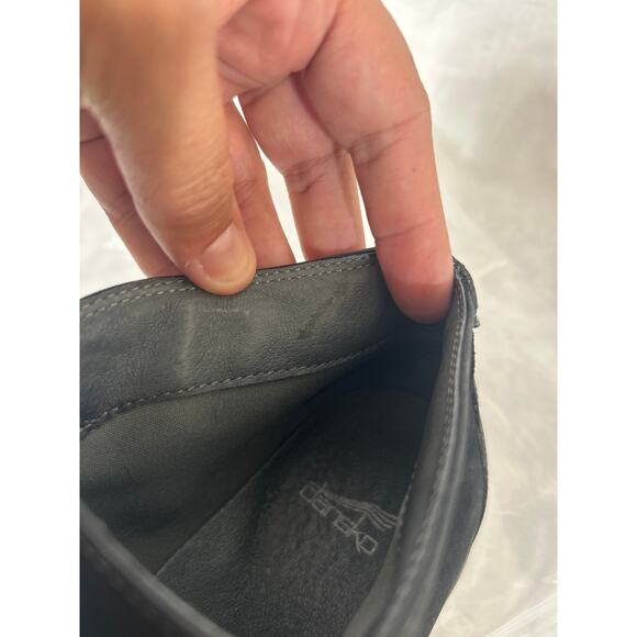 Dansko Joy Shoes Leather Ankle Boots 38 US 8 Black - Picture 10 of 10